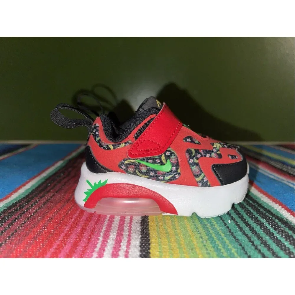 Nike Air Max 200 Toddler 2C‎ Fruit Sneakers University Red Green Spark Adorable